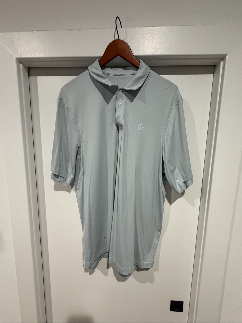 lululemon athletica Men's Light Blue Performance Polo